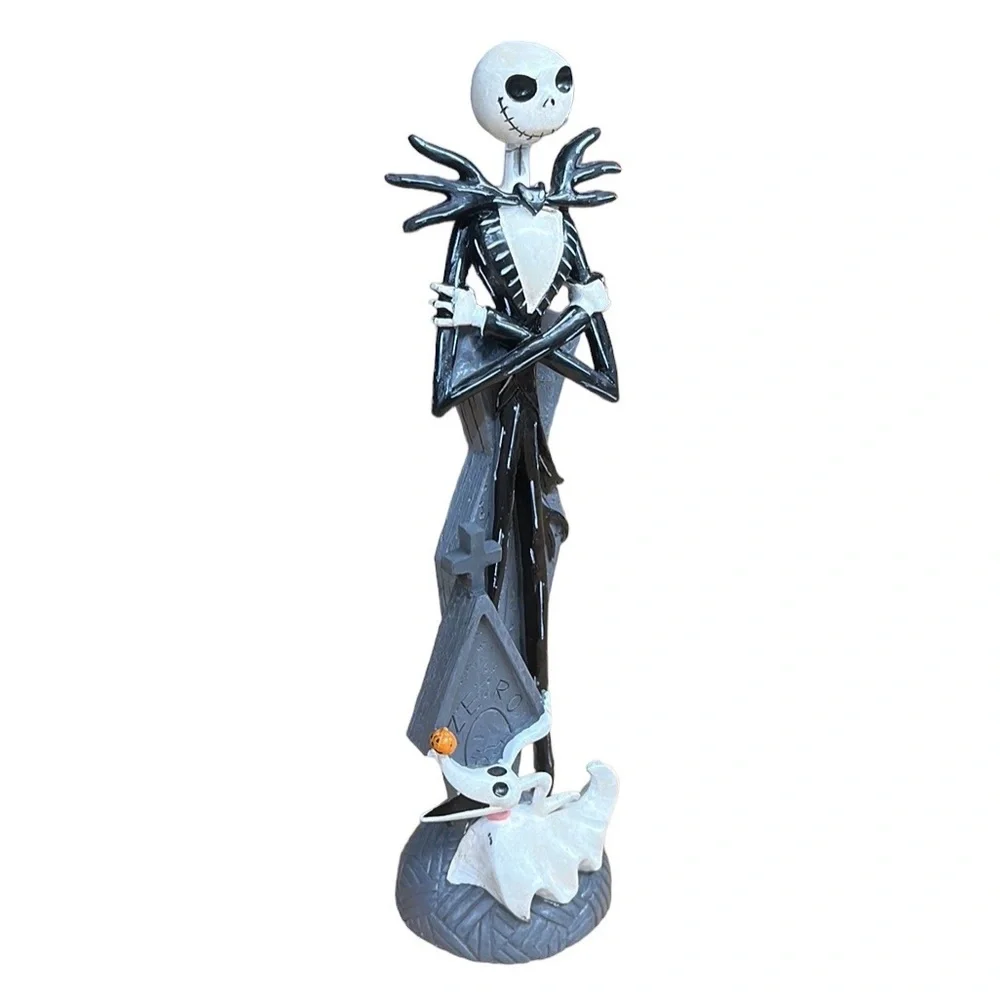 Disney Nightmare Before Christmas Jack Skellington w/Zero Resin Statue Figure